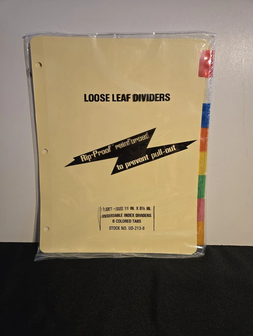 5-Tab Binder Dividers, Insertable Tabs [9 Sets Total]